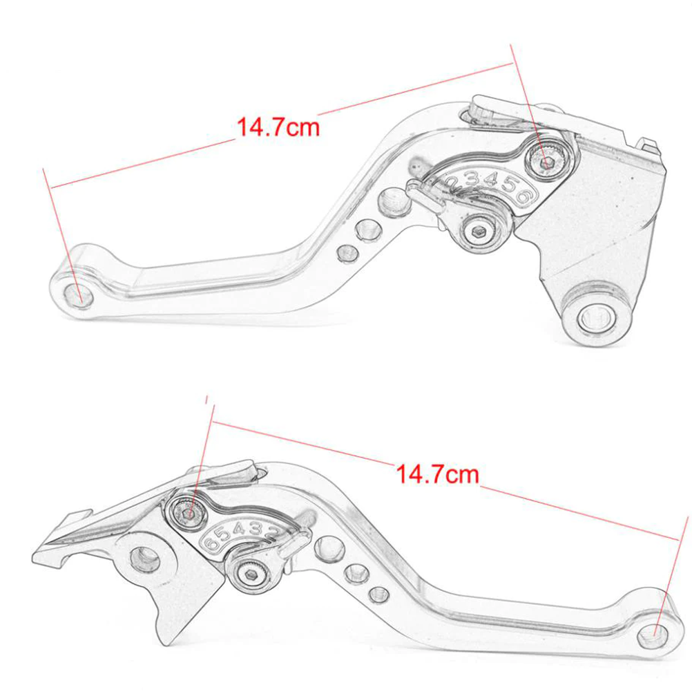 For Ducati Monster M400 M600 M620 M750 M750IE M900 Modified Short Brake Clutch Lever CNC aluminum Alloy Accessories