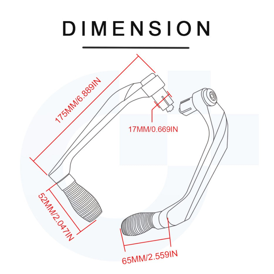 For HONDA Click 125 Click 150 V1 V2/ Game Changer Modified 6-stage Adjustable Brake Clutch Lever Handlebar Guard Set