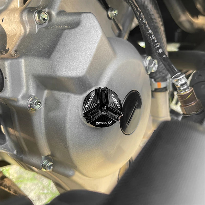 For Ducati Desert X 2022 2023 Front Brake Fluid Cap & Engine Oil Cap Plug Nut Screw Cover CNC Motorcycle Accessories