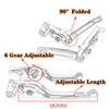 For HONDA PCX 125 150 2013-2020 Modified high-quality CNC aluminum Alloy 6-stage Length Adjustable Foldable Brake Clutch Lever PCX150 Accessories