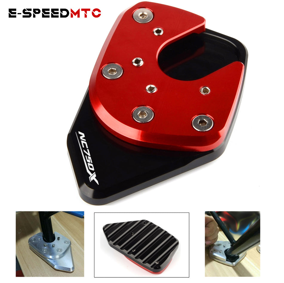 For HONDA NC750X 2017-2020 Modified Side Stand Enlarger Plate Kickstand Enlarge Extension Motorcycle CNC Aluminum Alloy NC 750X