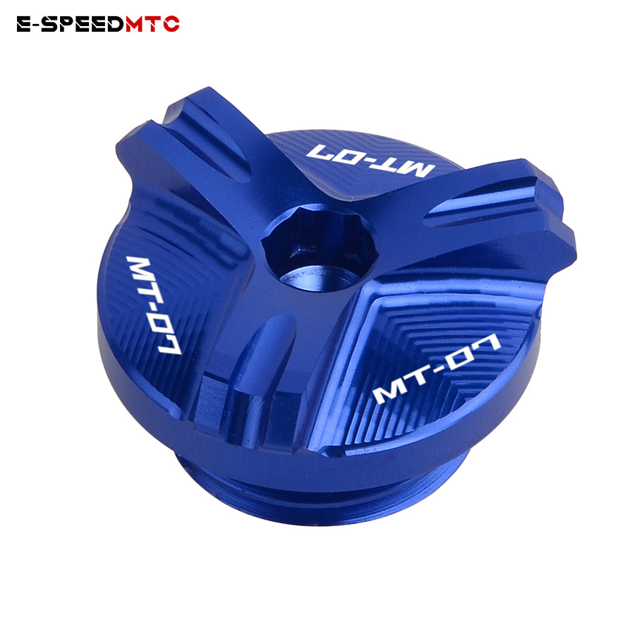 For YAMAHA MT-07 2014-2021 Motorcycle Accessories Engine Oil Tank Drain Plug Sump Nut Cup Cover Oil Cap MT07 MT 07