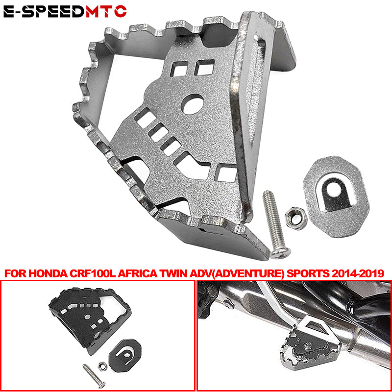 For HONDA CRF 1000L Africa Twin/ Adventure Sports ADV 2013-2019 Motorcycle Rear Foot Brake Pedal Enlarger Extension Peg Pad Extender CRF1000L Accessories