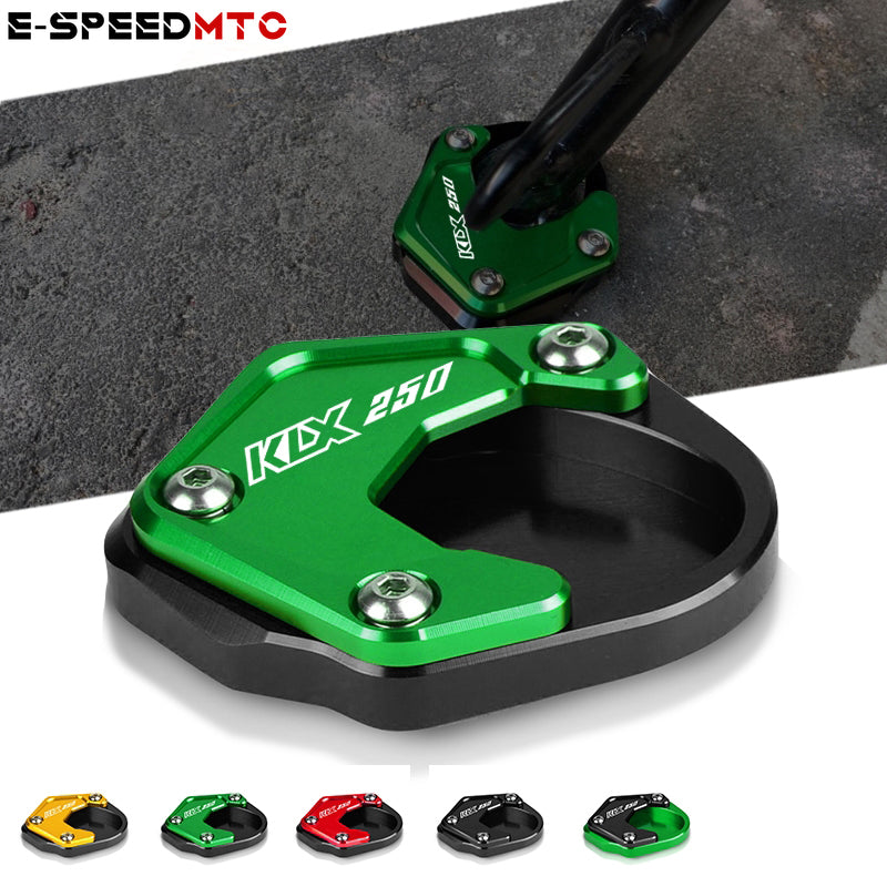 For Kawasaki KLX 250 2019-2016 Modified Side Stand Enlarger Plate Kickstand Enlarge Extension Motorcycle CNC Aluminum Alloy KLX250 Accessories